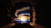 Shining wall lamp with Northern Lights decoration