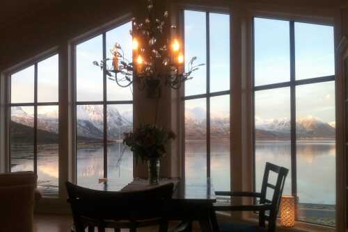 Fjord view from the panoramic apartment