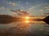 Midnightsun, fjod and mountains