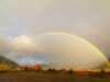 Rainbow over the studio cabin