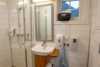Shower and wasbasin
