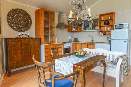 Kitchen in the panoramic apartment