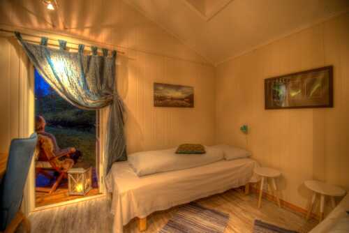 Bedroom in the Aurora guest house