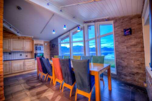 Fully equipped kitchen with a nice view