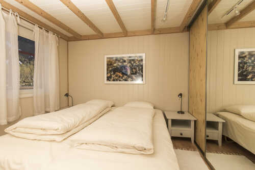 Bedroom in the panoramic apartment