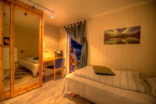 Bedroom in the Aurora guest house